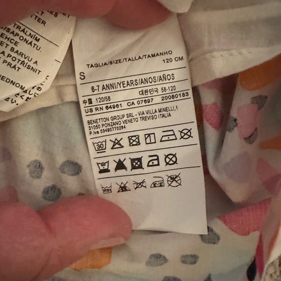 EUC Girls Dress United Colors of Benetton - Picture 8 of 9